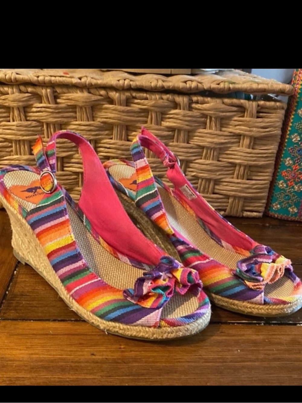 Rocket Dog NWOTS Multicolor WEDGE ESPADRILLE SANDALS